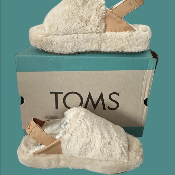 Toms Shoes - TOMS Women's Sofia Slingback Platform Slippers Natural Cream
